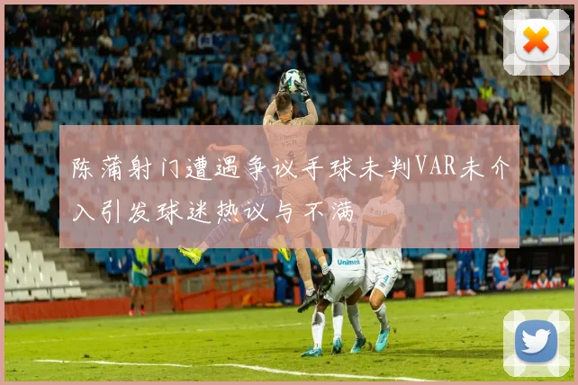 陈蒲射门遭遇争议手球未判VAR未介入引发球迷热议与不满